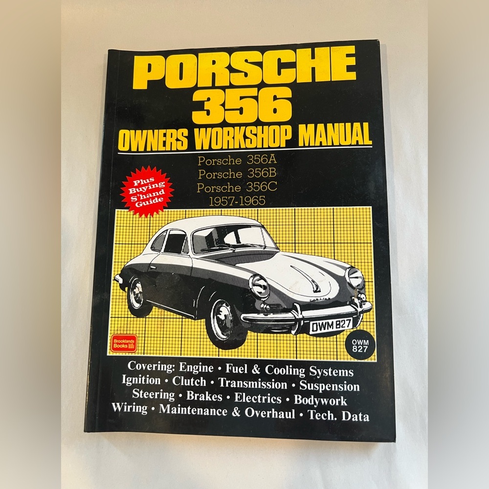 Repair Manual Porsche 356 A B C Owner's Workshop Manual 1957-1965 + Convertible